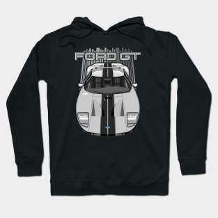 Ford GT-2005-2006-silver and black Hoodie